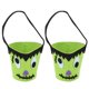 thumbnail image 4 of bolsas de fieltro para dulces de Halloween, bolsas de regalo para trucos o golosinas, bolsas con asas, recuerdos de fiesta, color verde, 4 of 14