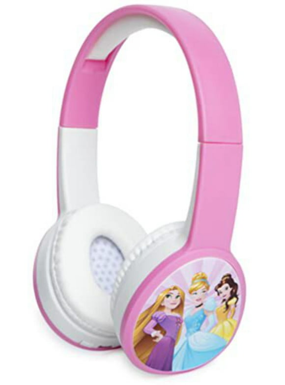 Disney Princess Bluetooth Kid-Safe Wireless Headphones - Volume Limiting
