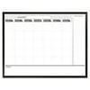 The Board Dudes Magnetic Dry Erase Board, 48 x 36, Black/White Calendar with Black-Painted Frame