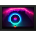 thumbnail image 2 of Stephen Chambers 32x23 Black Modern Wood Framed Wall Art Titled - Unreal Neon Other Worlds Two, 2 of 6