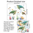 thumbnail image 5 of Calcomanías de pared de tortuga bajo el mar, pegatina de pared, decoración de pared de Coral, dormitorio, baño, guardería de bebé Excelente Rendimiento, 5 of 5