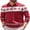 Christmas Red & White, variant on Long Sleeve Polo Shirts for Men Knit Polo Sweater Lightweight Ribbed Pullover Sweater