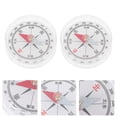 thumbnail image 3 of KAKOWELY 5pcs Useful Mini Compass Durable Experiment Compass School Science Compass,1.97"X1.97"X0.79", 3 of 4