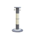 thumbnail image 1 of Home4Cat 31.1"Heavy Duty Sisal Rope Covered Cat Scratching Post with Two Interactive Toys,Gray/Beige, 1 of 9