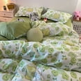 thumbnail image 4 of Ins Style Bedding Set Fashion Solid Color Washable Duvet Cover Without Comforter Pillowcases Sheet for Student Soft Home Textile, 4 of 6
