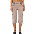 thumbnail image 3 of Sexy Dance Summer Cargo Capris Pants For Women Hight Waist Beach Loose Pants Holiday Drawstring Cropped Pants Loungewear Size S-3XL, 3 of 6