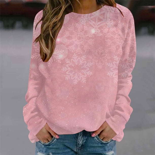 Puntoco Mujeres Invierno Sexy Cuello Redondo Manga Larga tops Vacas Impreso Regular Sudaderas Con Capucha Sudadera Blusa Puntoco Puntoco-633