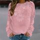 thumbnail image 1 of Puntoco Mujeres Invierno Sexy Cuello Redondo Manga Larga tops Vacas Impreso Regular Sudaderas Con Capucha Sudadera Blusa Puntoco Puntoco-633, 1 of 5