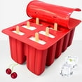 thumbnail image 2 of Mistaha 10 Even Ice Cream Ice Cream Mold Silicone Ice Tray Creative Popsicle Mold Ice, 2 of 6