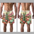 thumbnail image 3 of luoweisi Men's Beach Shorts Quick Dry Swim Trunks with Mesh Lining Cactus XL, 3 of 5