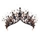 thumbnail image 1 of Coronas barrocas para mujer, tiara de boda con diamantes de imitación, corona negra, tocado gótico, coronas, 1 of 5
