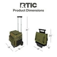 thumbnail image 5 of RTIC Everyday Wheeled Cooler, 40 Can Cooler, Collapsible Wheeled Trolley, Olive, 5 of 8