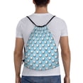 thumbnail image 4 of Hirioo Golf Balls 1 Print Drawstring Backpack Bag Sport Versatile Sports Backpack for Gym, Travel, Swimming, Beach, 4 of 9