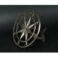 thumbnail image 6 of Zeckos Bronze Cast Iron Nautical Compass Rose Garden Hose Hanger, 6 of 7