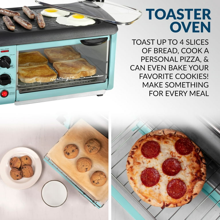 3-in-1 Breakfast Station - Toaster, Coffee Pot, and Griddle