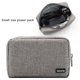 thumbnail image 2 of Bolsa portátil, bolsa de almacenamiento multifunción, bolsa de viaje para computadora portátil, adaptador de CA, cargador de banco de energía, cable gris, 2 of 5