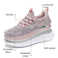 thumbnail image 3 of CHICVOMEY Women’s Lace-Up Walking Sneakers for Women Casual Walking & Runing Athletic Slip-Resistant Sole Arch Support with Cushion Sole Sneakers, 3 of 8