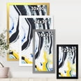 thumbnail image 4 of Designart 'Abstract Marble Composition In Blue and Yellow IV' Modern Framed Art Print, 4 of 4