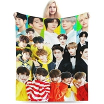 Tomorrow X Together Blanket Soft and Comfortable Warm Fleece Throw Blankets Carpet Rug Decoration Gift for Decor Room Dormitory Picnic Yoga Sofa Camping Travel All Season