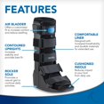 thumbnail image 3 of Fracture Boot United Ortho Air Cam Walker, color negro mediano, 3 of 6