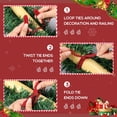 thumbnail image 3 of 8/18-PCS 20-Inch Reusable Christmas Garland Ties - Flexible Decorative Twist Ties for Banister, Holiday Crafts, and Gift Wrapping, 3 of 13