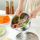 thumbnail image 4 of Aparatos de cocina, Accesorios de cocina, Utensilios de cocina, Rallador de acero inoxidable 6 en 1, Juego de colador, Rebanador, Rallador, Ensaladera, Escurridor, 4 of 9