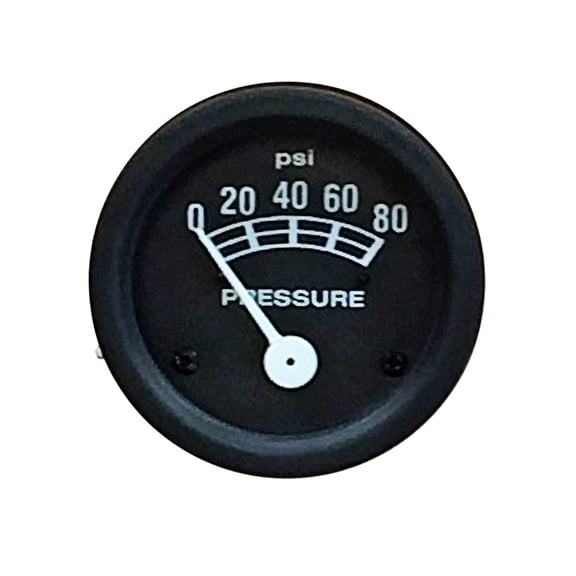 Oil Pressure Gauge (0-80 PSI) Fits Ford Tractor FAD9273A