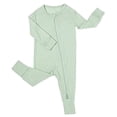 thumbnail image 2 of SXIMEE Unisex Baby Bamboo Viscose Pajamas with Mitten Cuffs Boys Girls 2 Way Zip Long Sleeve Sleepers, 2 of 9