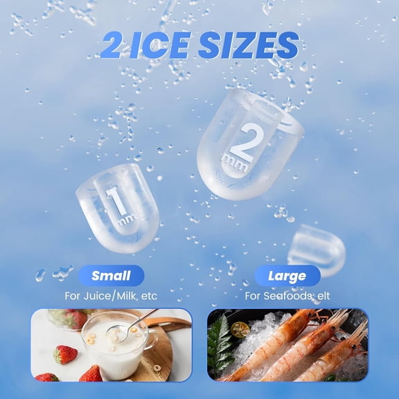 Countertop Ice Maker with Handle, Portable Bullet Ice Machine 9 Cubes in 6 Mins, 26lbs/Day, Auto-Clean for Home Kitchen RV Camping Green