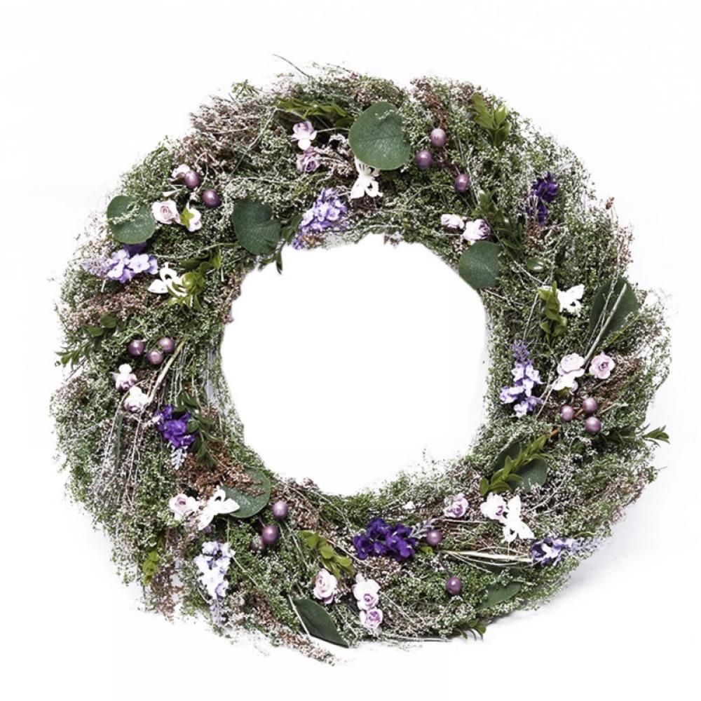 Large Topiary Wreaths Hanging Garden Wedding Faux Lavender Flowers Wreath Decors