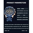 thumbnail image 7 of RUIGE large dial multifunctional men's watch stainless steel men's waterproof trendy watch, 7 of 7