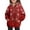 Vermilion, variant on Kids Winter Holiday Pullover Hoodie with Festive Snowflake Print Long Sleeve Sweatshirt for Girls