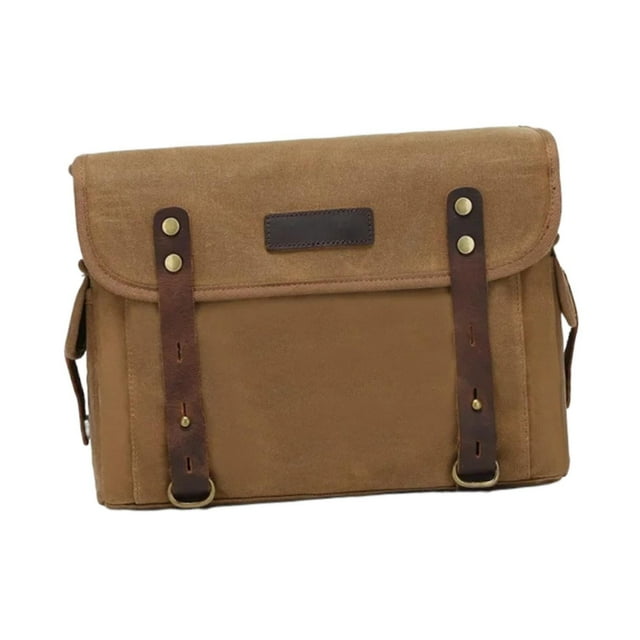 S SERENABLE Generic Motorcycle Tool Bag Carrier Handlebar Sissybar Storage Pouch Khaki