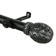 thumbnail image 2 of 13/16" Dia Adjustable 48-84" Santino Curtain Rod in Black, 2 of 3