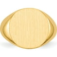 thumbnail image 4 of 14K Yellow Gold 15.0X15.5mm Open Back Signet Ring (Size 8) Made In United States rs287, 4 of 5