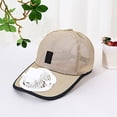 thumbnail image 5 of BingTong Mesh Baseball Cap With Built-in Cooling Fan,USB Rechargeable & Solar Powered Wide Brim Sun Hat,Breathable Outdoor Cooling Hat For Fishing,Hiking,Camping,Gardening Beige, 5 of 5