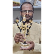 12inch/30cm tirupati balaji , venketeshwar bhagvan, 24 crt gold plated with 99 percent silver laxmi statue, balaji god , south india god ,