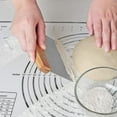 thumbnail image 4 of Raspador de masa, raspador de masa de acero inoxidable con mango de madera y acero inoxidable, 4 of 4