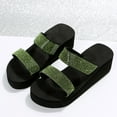 thumbnail image 2 of Vedolay Sandals for Summer Sandals Women Fashion Comfortable Back Zipper Sandals,Green 8.5, 2 of 5