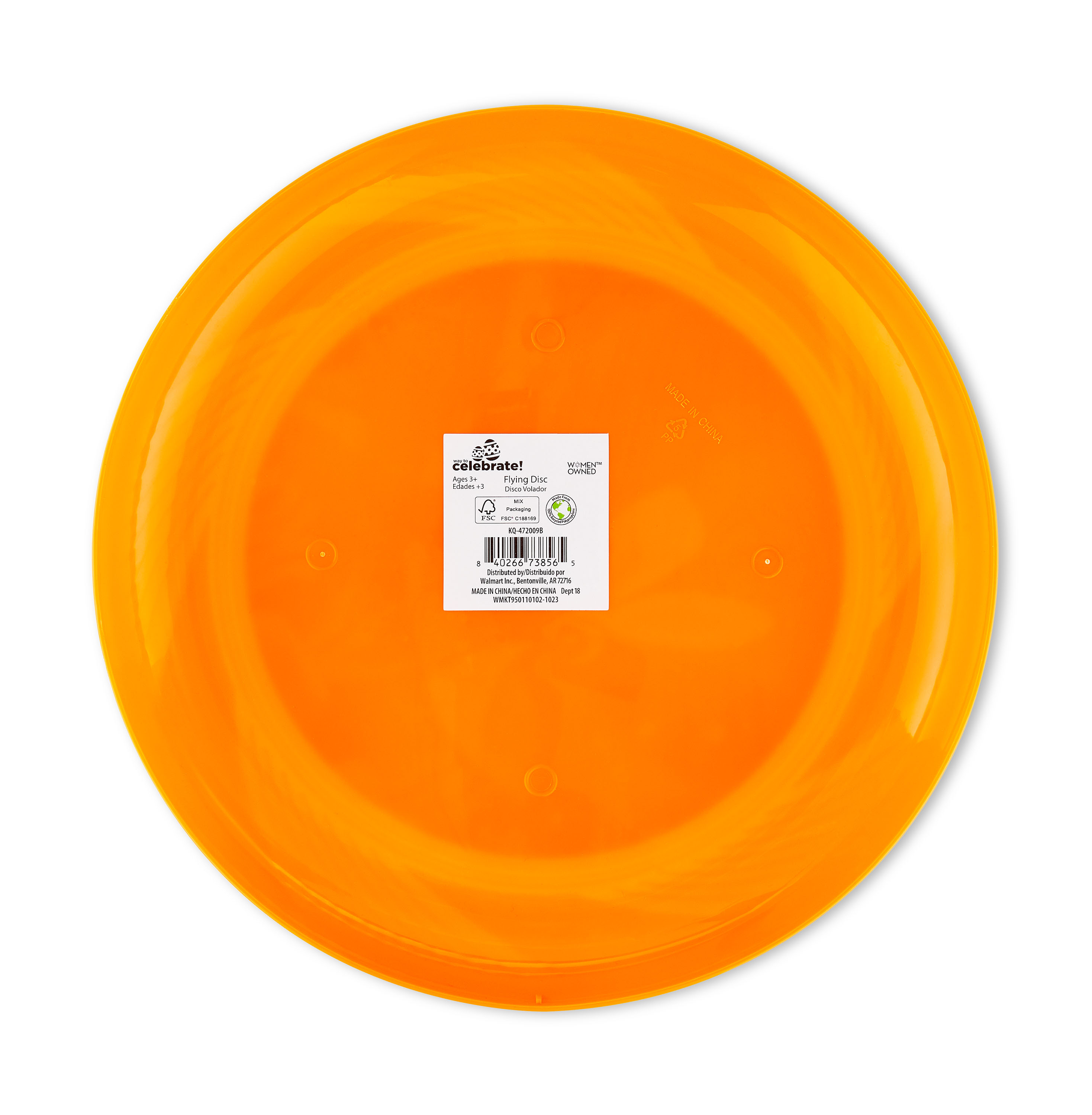 Easter Orange Shark Flying Disc, by Way To Celebrate - image 4 of 6