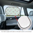 thumbnail image 4 of Yuyamidu Otter Car Window Shades for Baby Universal Side Car Window Shades Lightweight Car Window Covers 2 PCS Window Shade Sun Protection, Green, 4 of 7