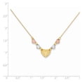 thumbnail image 2 of 14K Tri-Color Gold necklace with pendant 18 in 1.2 mm, 2 of 2
