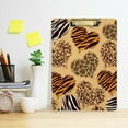 thumbnail image 6 of FMSHPON Leopard Hearts Clipboard Hardboard Wood Nursing Clip Board and Pull for Standard A4 Letter 13x9 inches, 6 of 8