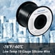 thumbnail image 5 of Shonsin Carrete de alambre de silicona calibre 10, 50 pies, negro, extremadamente flexible, cable automotriz de 10 AWG, 1050 * 0,08 mm, cobre trenzado estañado (5,3 mm2), alta temperatura, 392?/200? C, 5 of 5