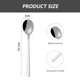 thumbnail image 2 of Juego de cucharas para cena de 8 piezas, cucharas de acero inoxidable, cucharadas pulidas como espejo, aptas para lavavajillas, para el hogar, la cocina o el restaurante, 2 of 5