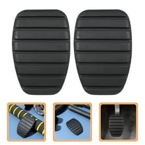 MUSEYA 5Pcs Car Brake Accelerator Pedal Cover Black Rubber High Temperature Resistance Suitable for Drivers