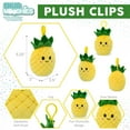 thumbnail image 3 of Snug-Mooshies Pineapple Plush Keychain - Cute Squishie Soft Stuffed Fruit Keychain for Backpack, Purse, or Handbag, Squishable Clip-On Pineapple Fruit Plush for Kids and Adults - 5.25 Inches, 3 of 7