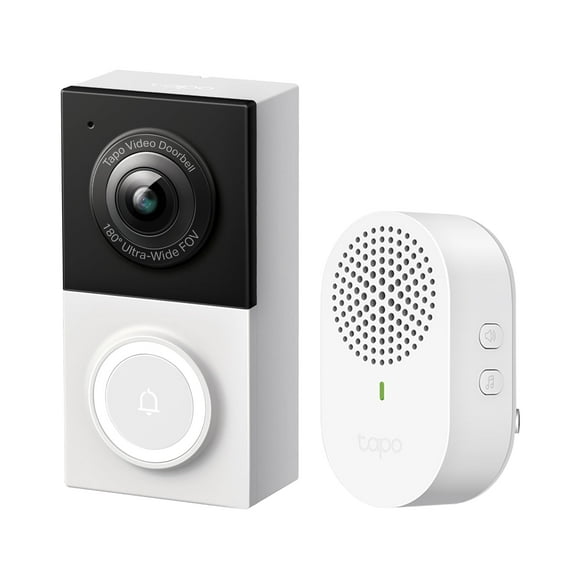 Cámara de vídeo inteligente con timbre Tapo TP-Link D130, 2K, 5 MP