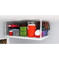 thumbnail image 5 of MonsterRax 4x6 Overhead Garage Storage Rack - 500lb Weight Capacity - Adjustable Height - (24" - 45", White), 5 of 5