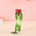 thumbnail image 3 of Taotanxi Valentine's Day Frog Figurines Decor Funny Cute Craft Resin Frog Sculpture Statue for Home Office Desk Tabletop Bathroom Decoration, Ornament Gift, 3 of 7